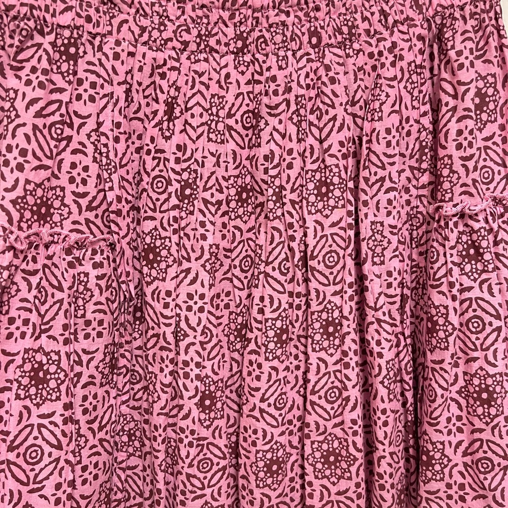 Apiece Apart Mango Bouquet Print Skirt - Picture 3 of 8